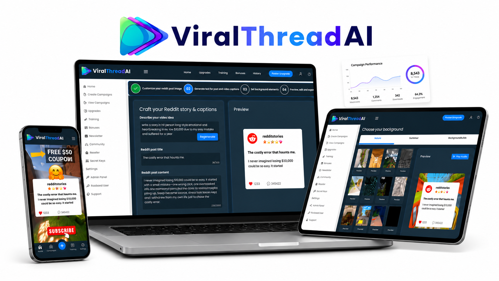 ViralThread AI Dashboard