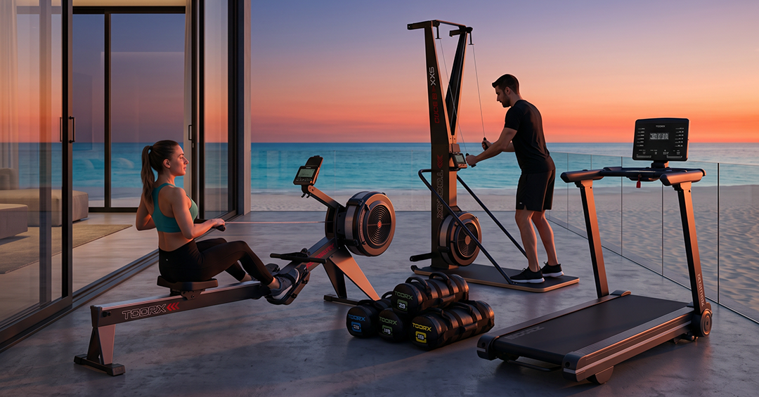 Toorx Home Gym at sunrise