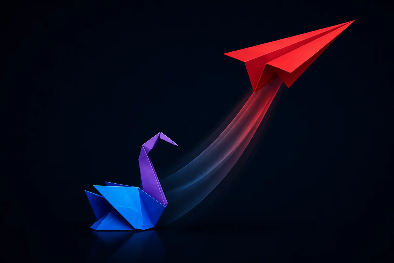 The Shift - Origami bird to plane transformation