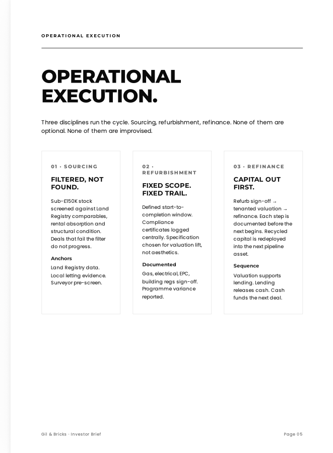 Investor Brief Page 5