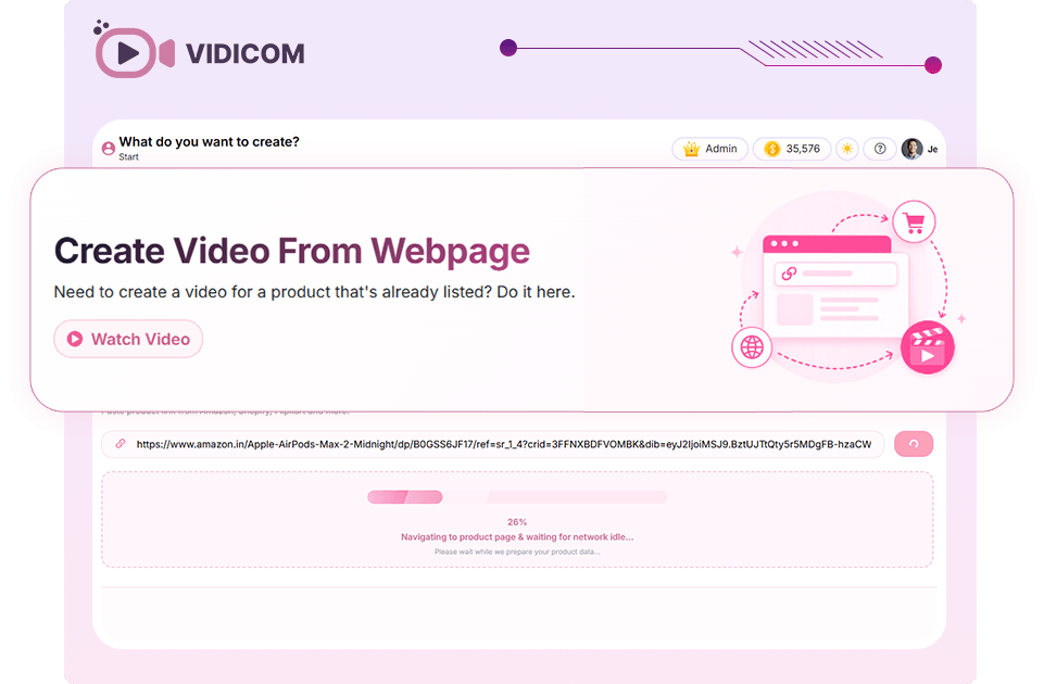 Create Video From Webpage