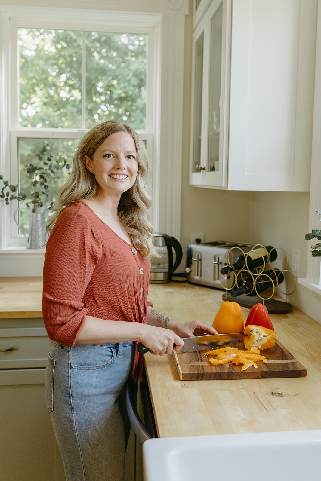 Katie Currie R.H.N. in her kitchen
