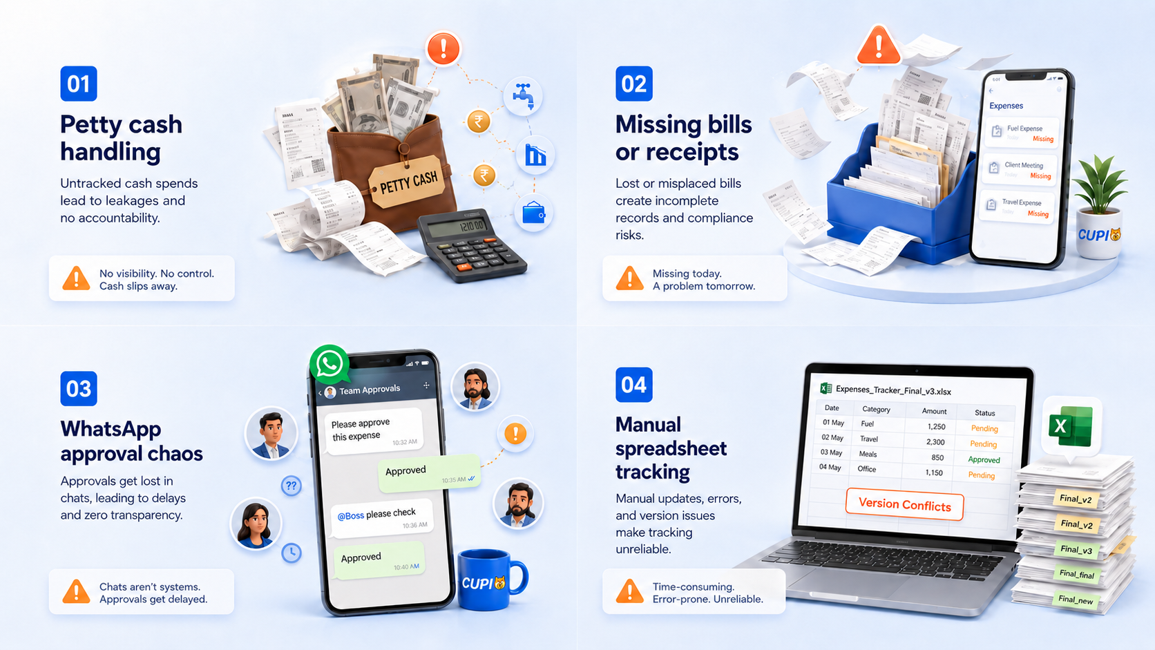 Common business expense leakage pain points