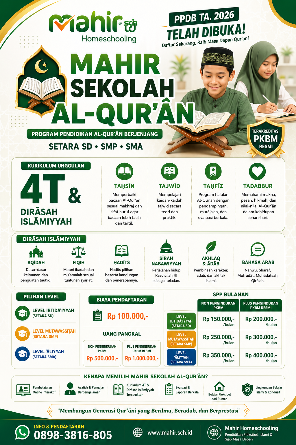 Mahir Sekolah Al-Qur'an Flyer