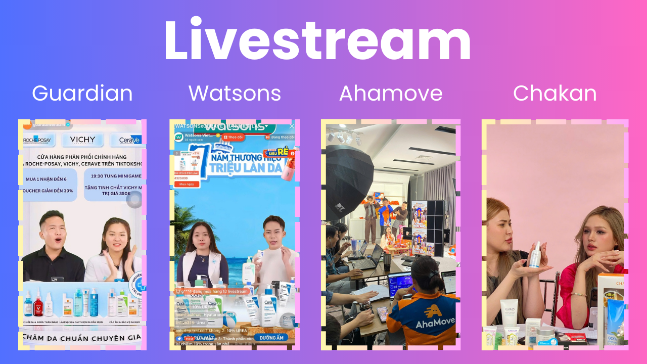 Livestream Guardian, Watsons, Ahamove, Chakan