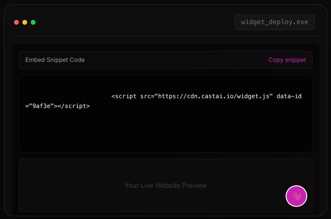 Deploy UI