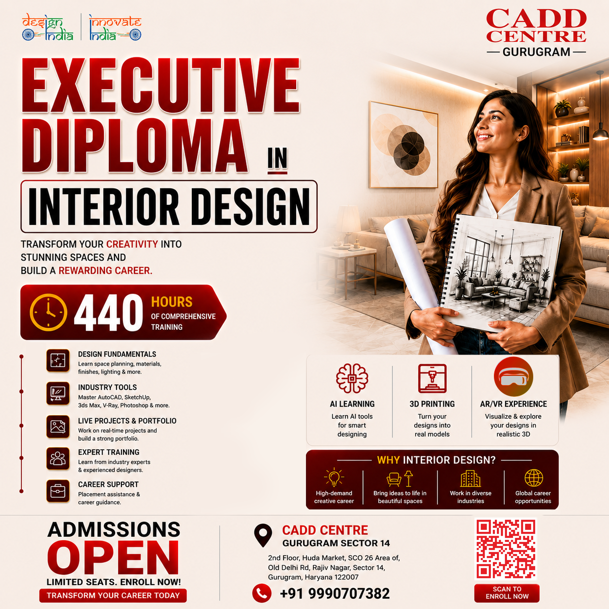 Executive Diploma in Interior Design Poster
