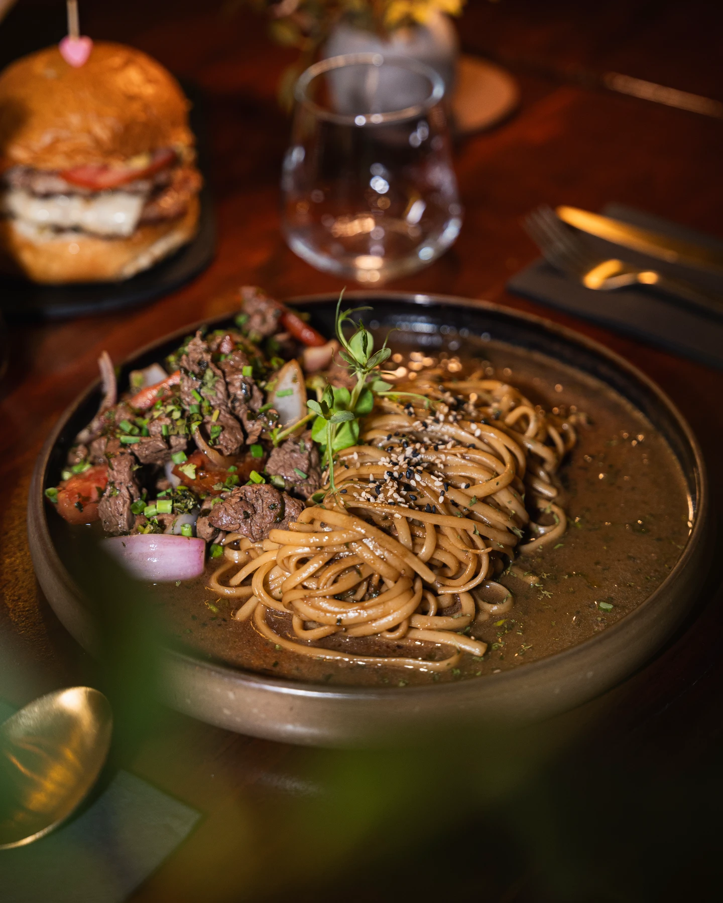 Savory Noodle & Beef Fusion