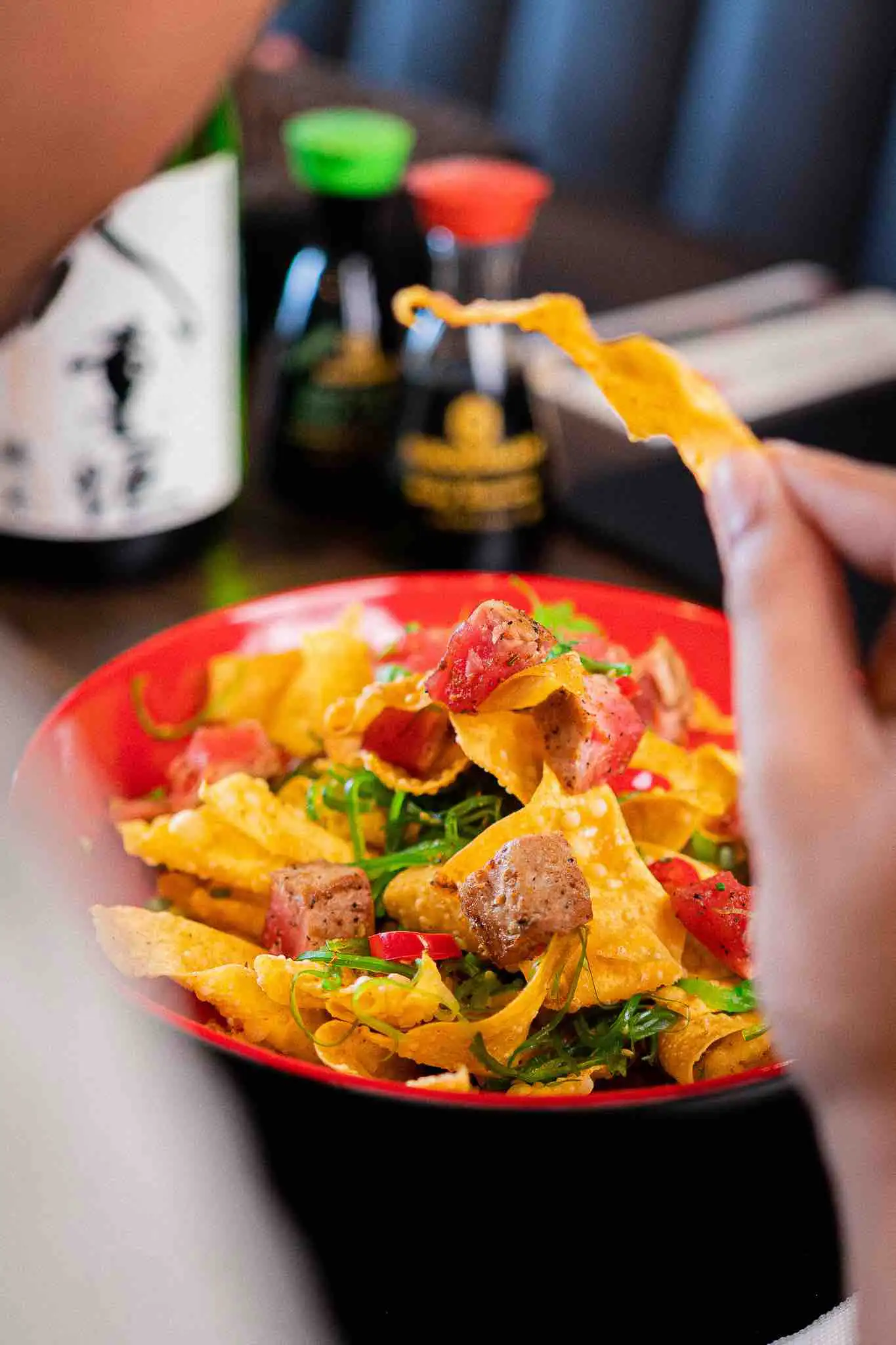 Ahi Poké Nachos