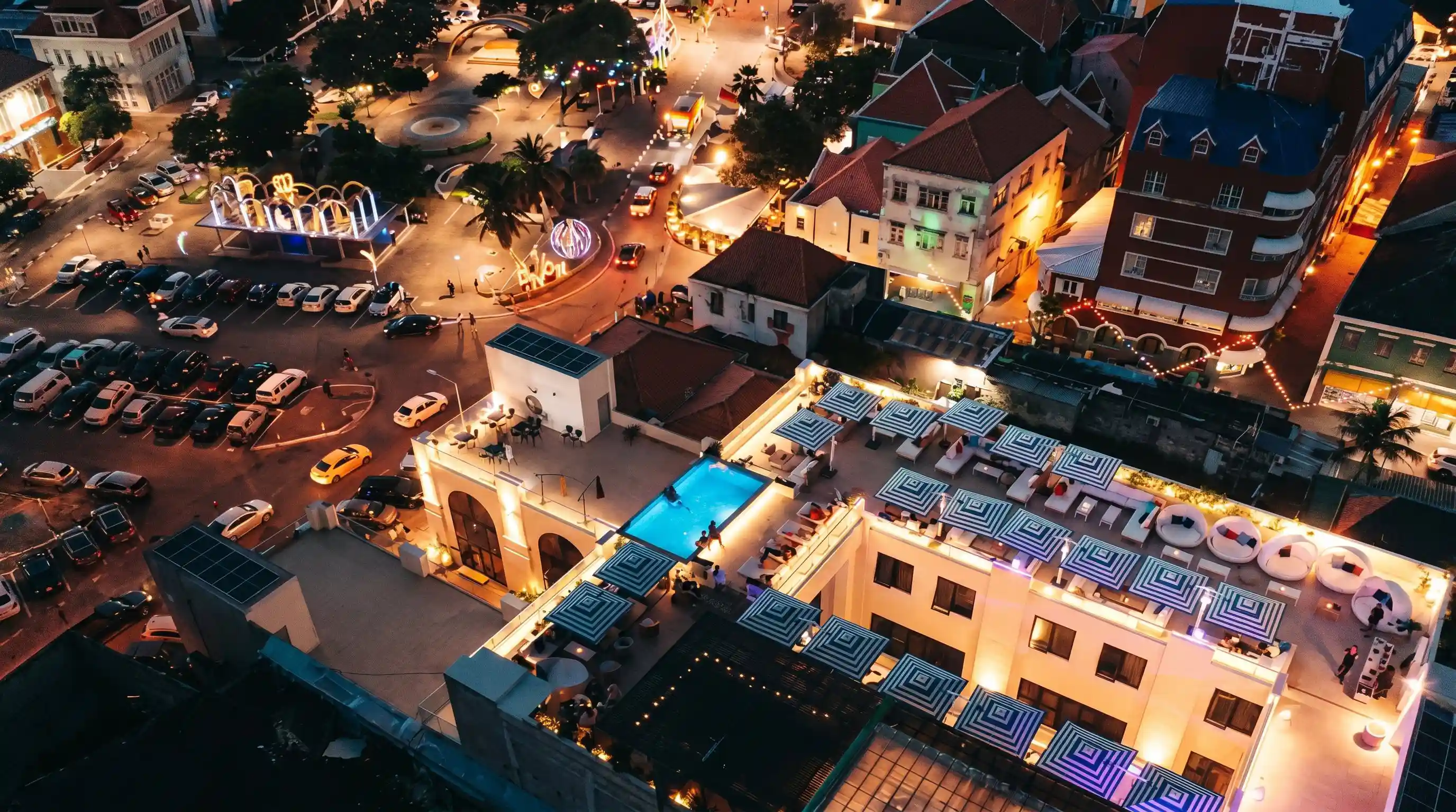 Fireworks over Willemstad Desktop