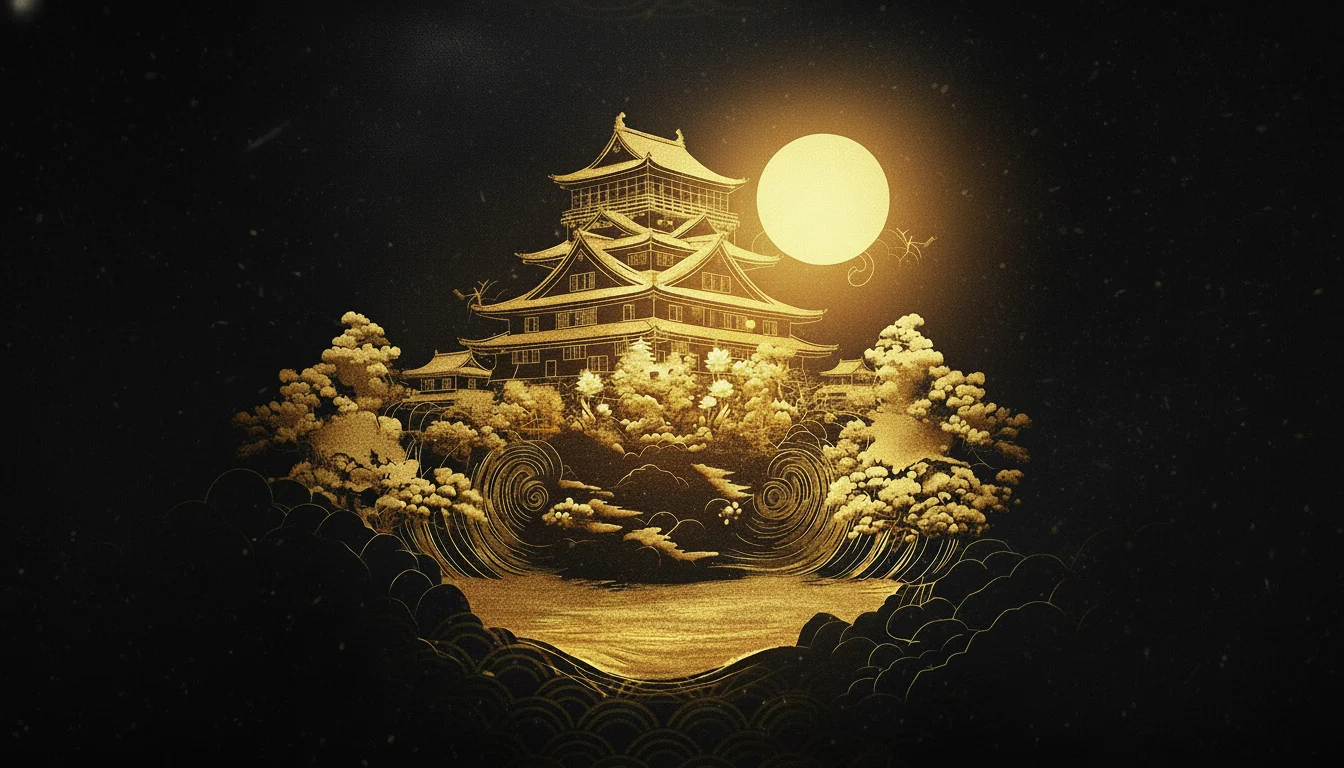 Golden Japanese Castle
