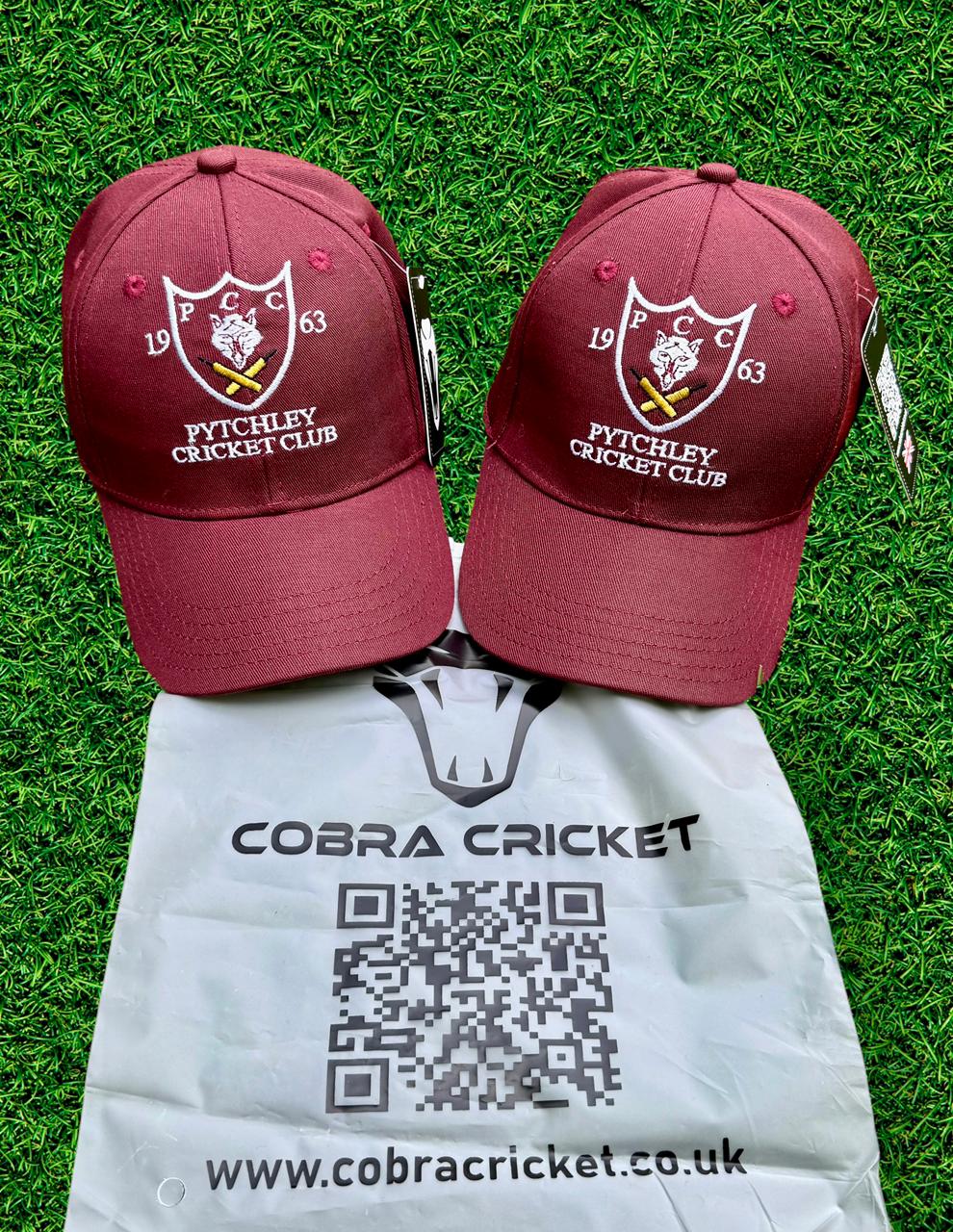 Pytchley Cricket Club baseball caps