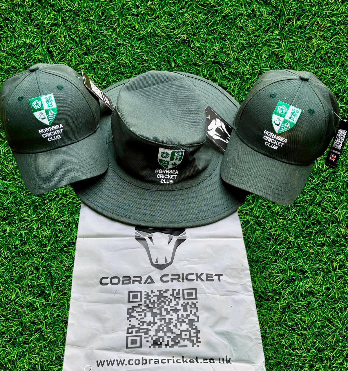 Hornsea CC custom headwear set