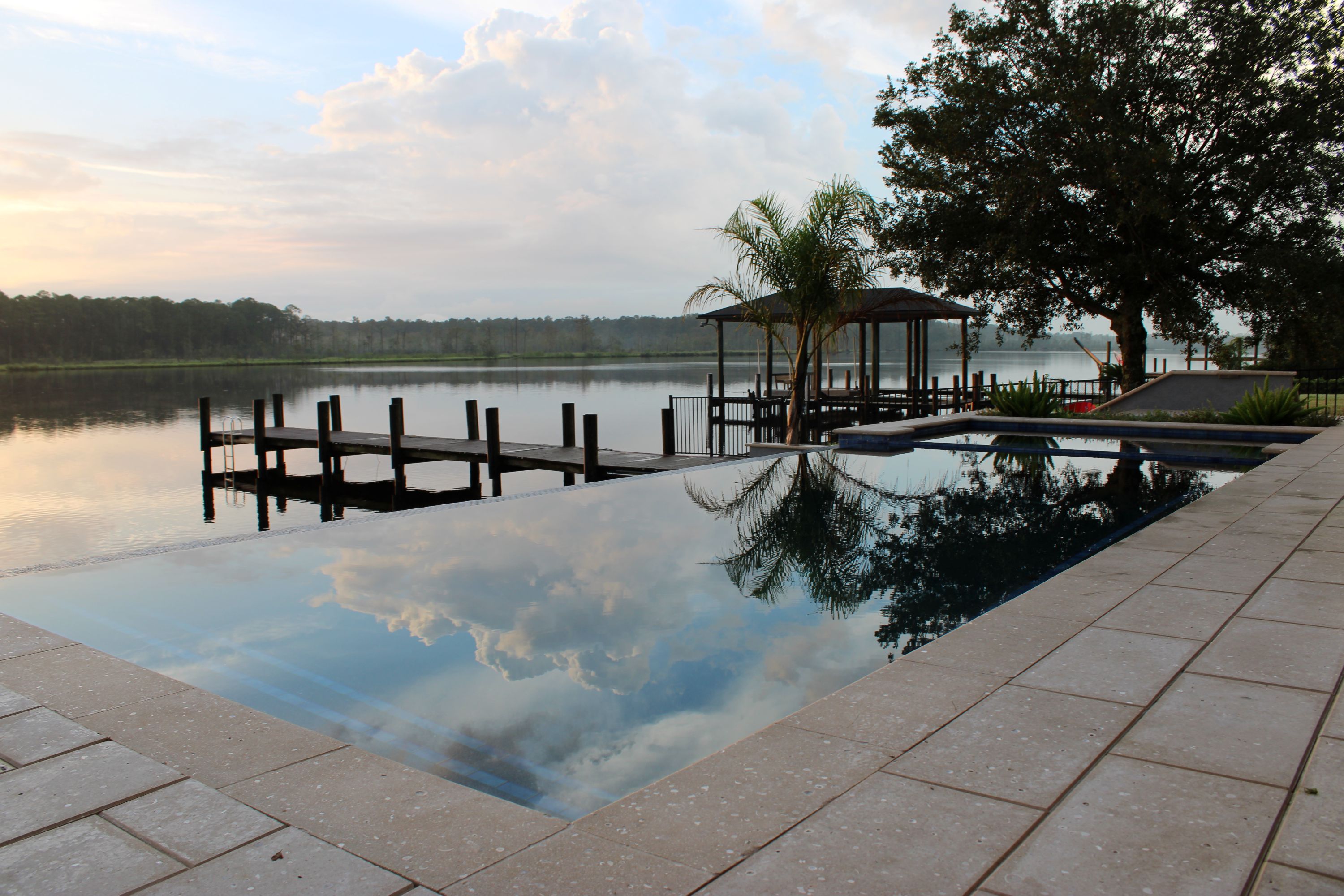 Infinity Edge Pool Overlooking Water