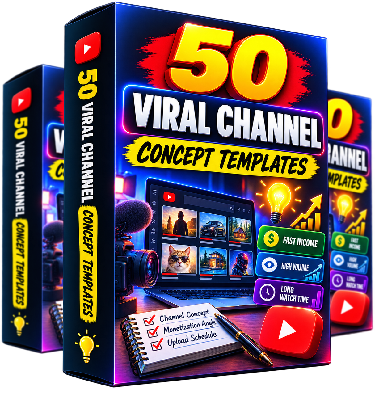 Bonus #6: 50 Viral Channel Concept Templates