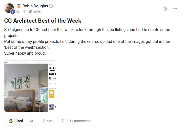 Robin: CG Architect Best of the Week