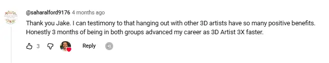 Sahar Alford on YouTube: 3 months of being in both groups advanced my career as 3D Artist 3X faster