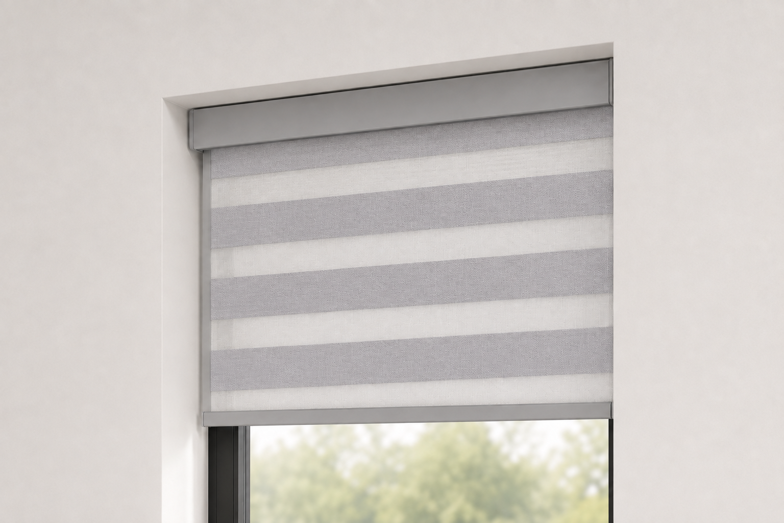 Zebra blind — Inside mount