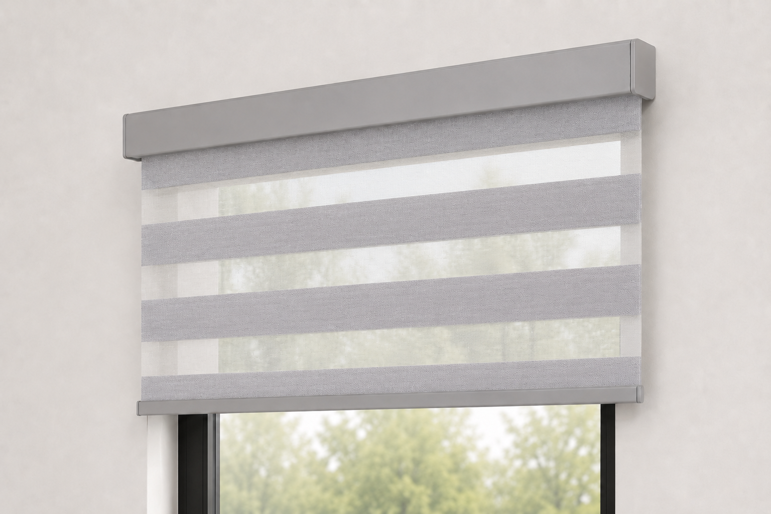 Zebra blind — Outside mount