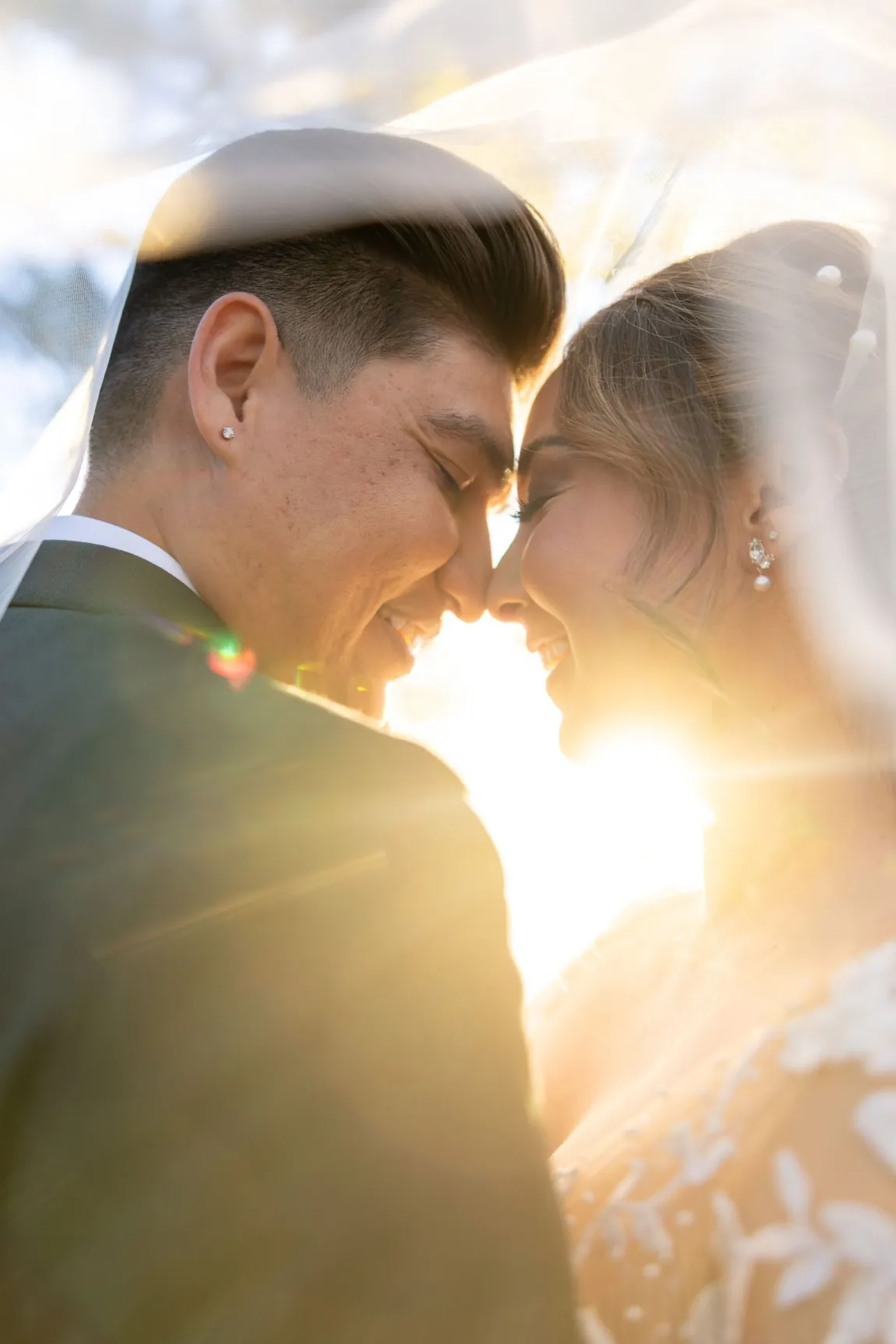 Couple Under Veil