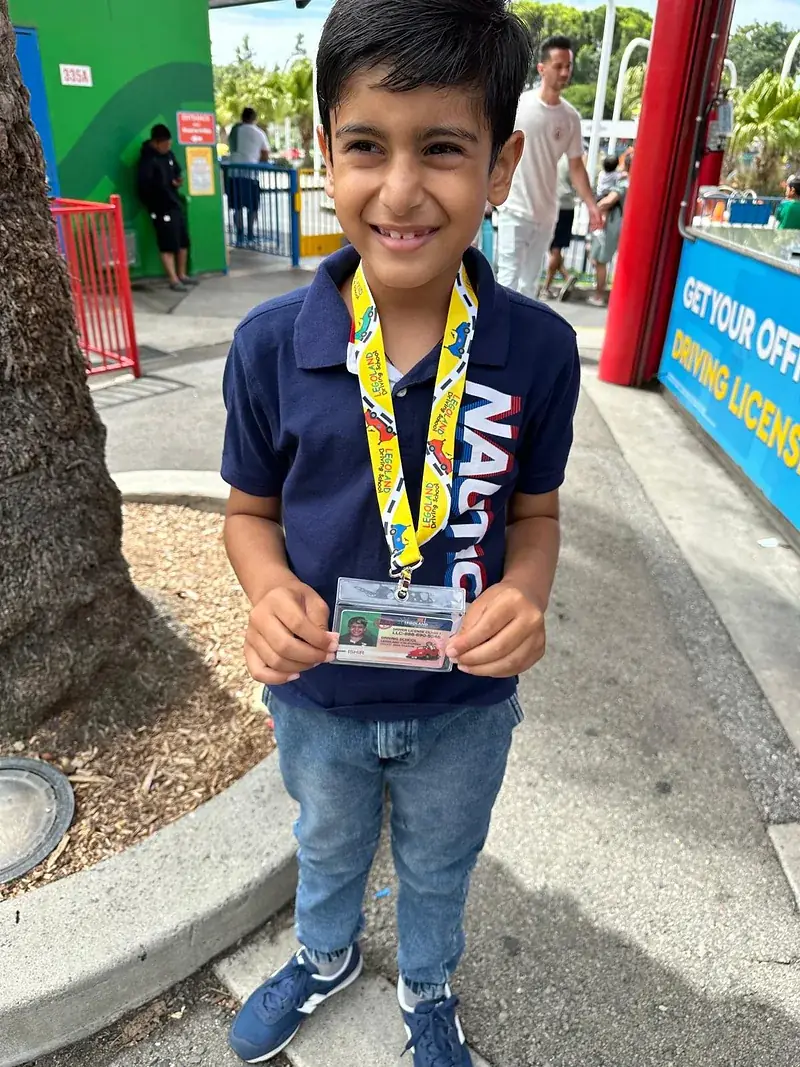 Ishir Israni, Grade 3, Math Kangaroo 2025 with competition ID badge