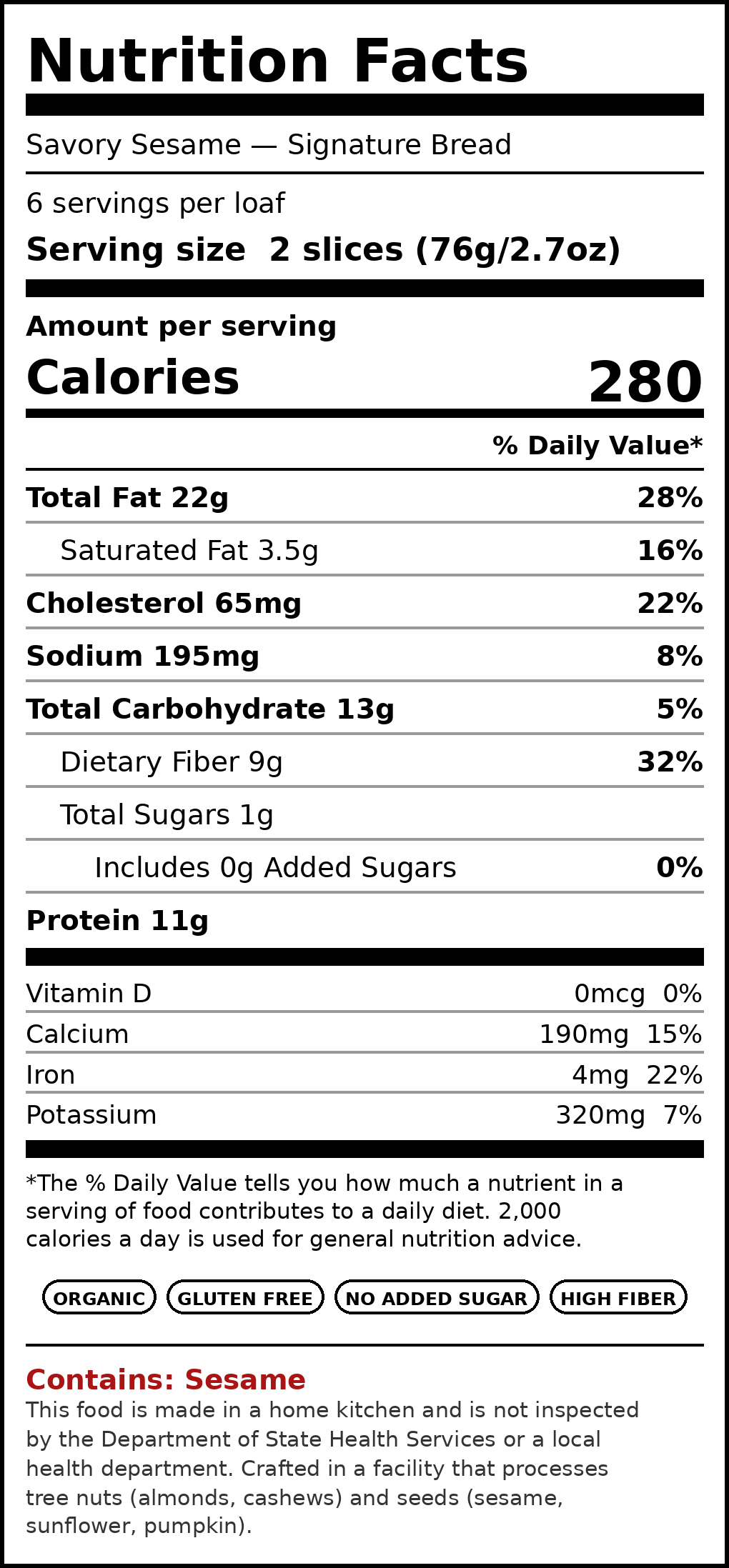 Nutrition Facts