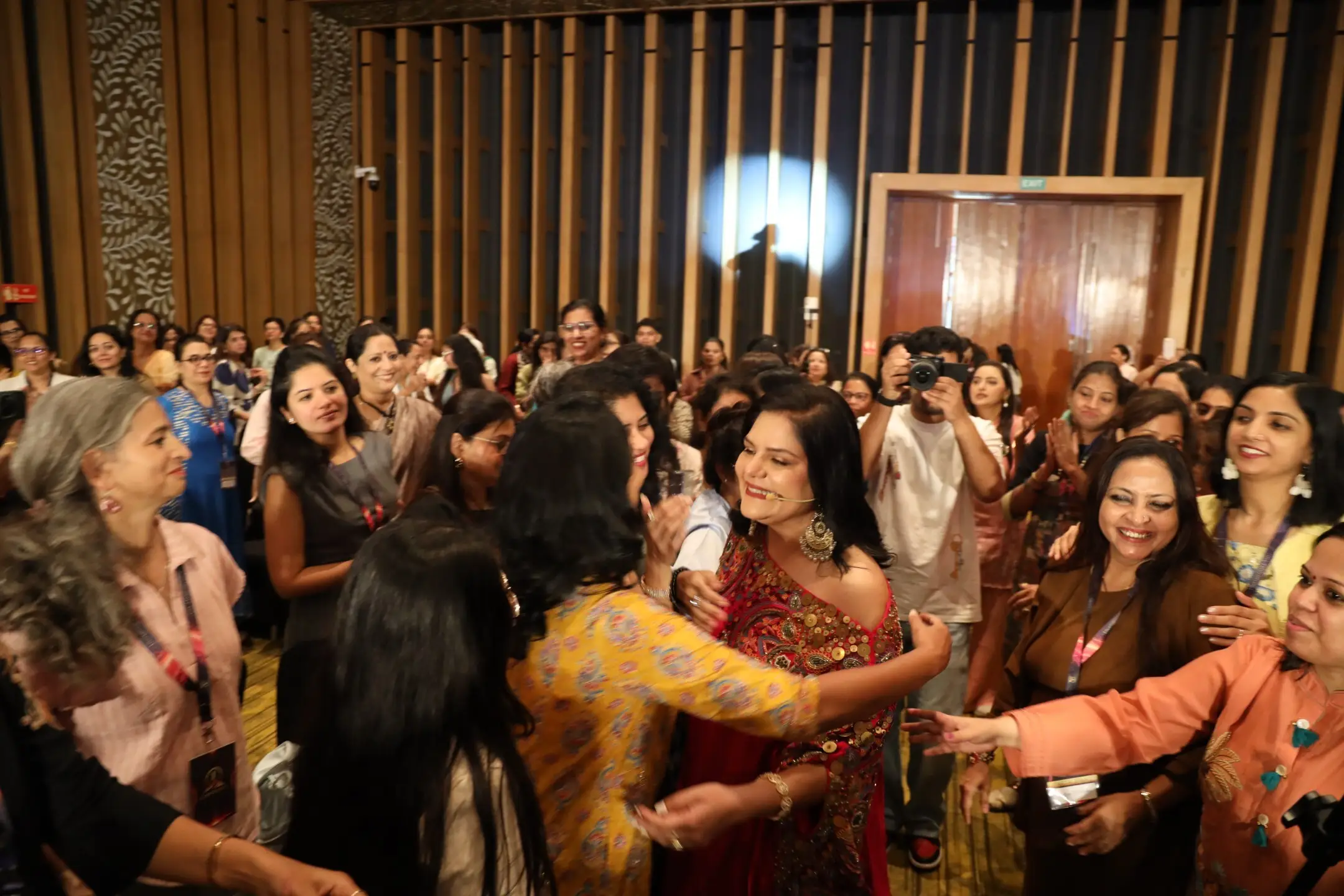 Shruti Chaudhary with event participants
