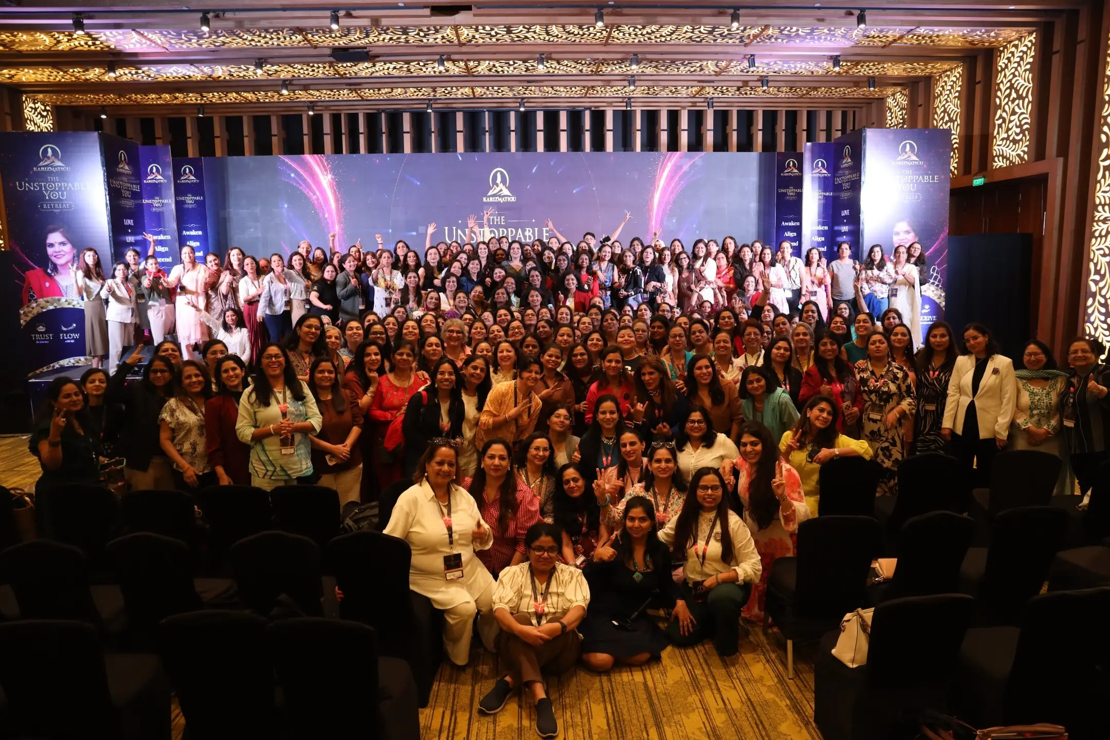 Participants at the live event