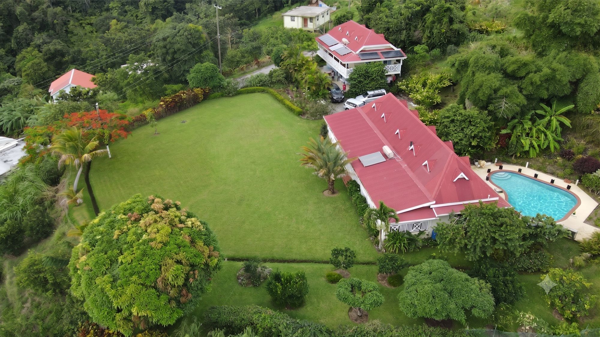 Luxury Dominica Property Aerial View