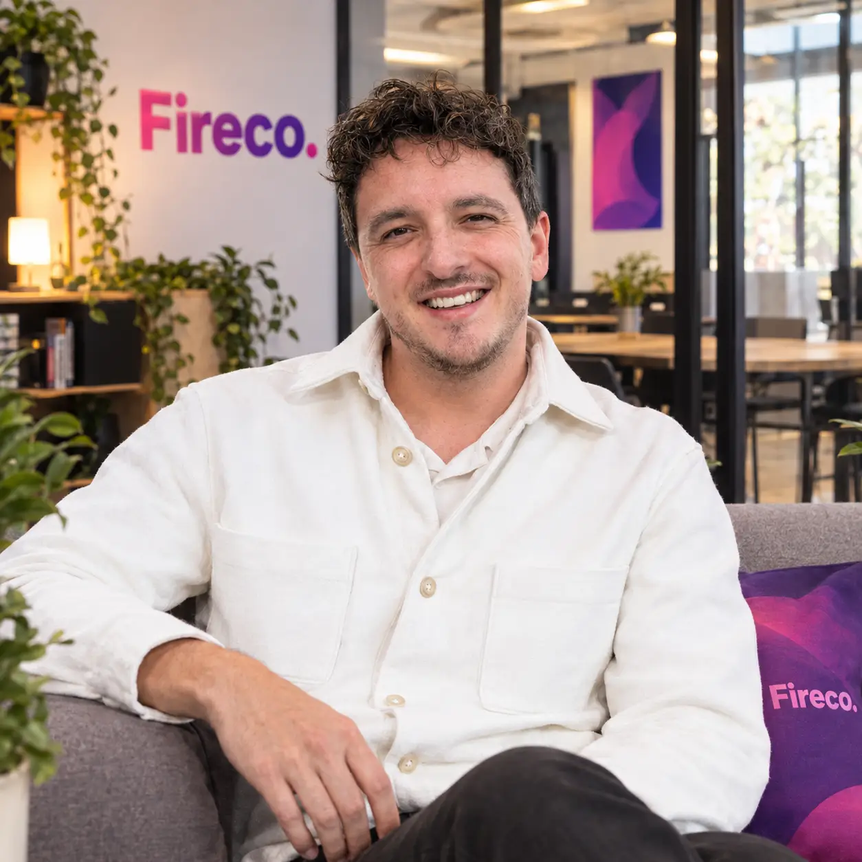Portrait Quentin Forgeot, fondateur Fireco