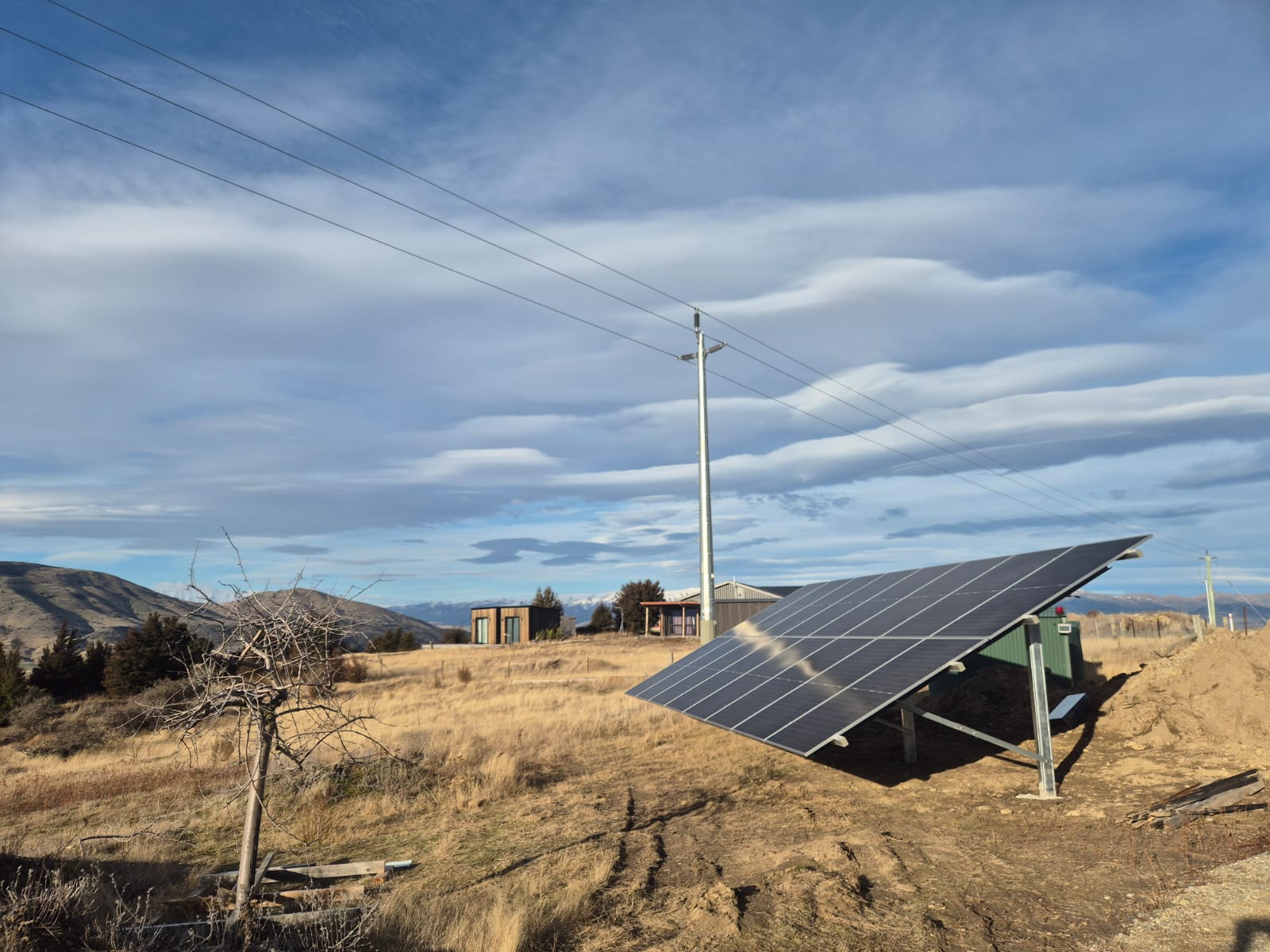 Ground-mounted solar installation