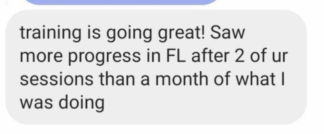Client WhatsApp message