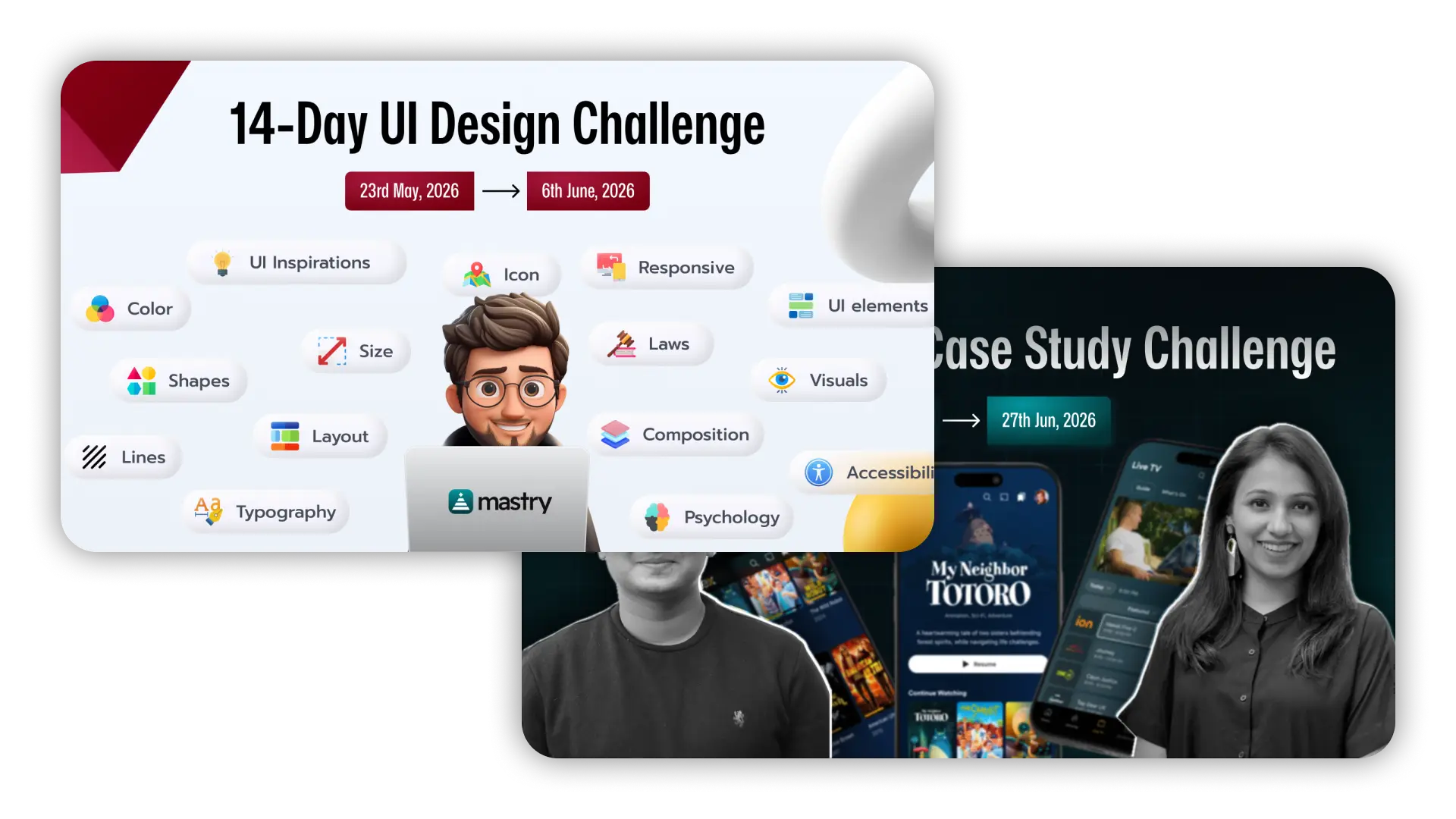 14-Day Design Challenge Combo: Master UI Design & Redesign Case Study